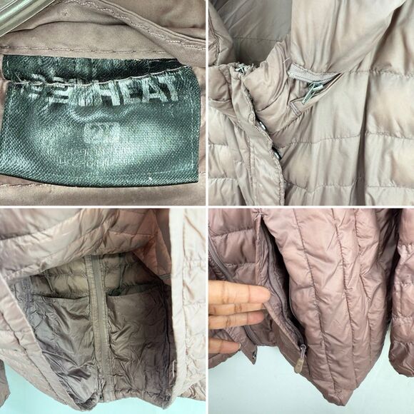 32 Degrees Heat Womens Hooded Down Puffer Packable Taupe Jacket Size 2X - Picture 11 of 16